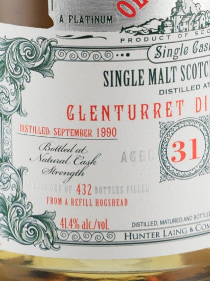 Old & Rare Glenturret 31 Year Old 1990