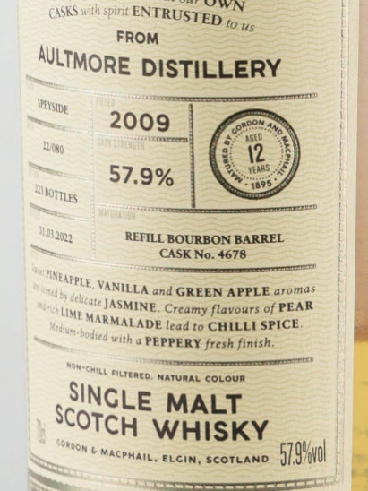 Connoisseurs Choice Cask Strength Aultmore 12 Year Old 2009 57.9% - image 5