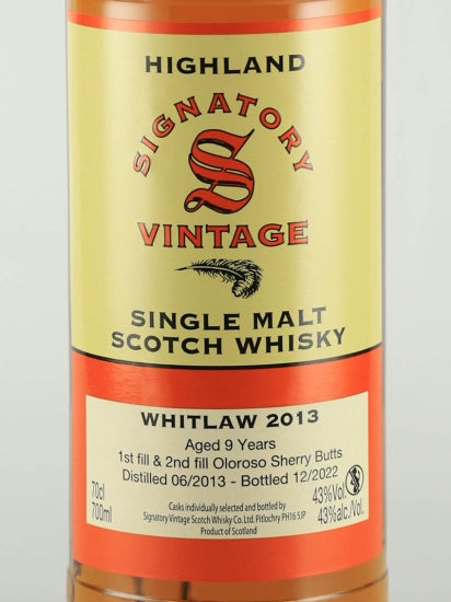 Signatory Whitlow 9 Year Old 2013 43%
