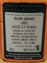Load image into Gallery viewer, Signatory Glen Grant 27 Year Old 1995