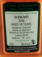 Load image into Gallery viewer, Signatory Glenlivet 16 Year Old 2006