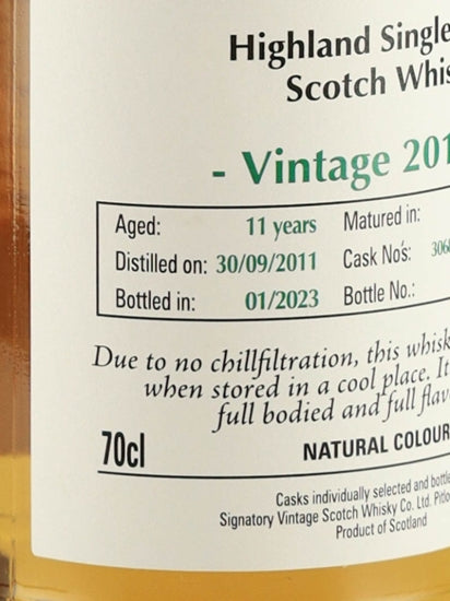 Signatory Blair Athol 11 Year Old 2011