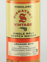 Load image into Gallery viewer, Signatory Ardmore 12 Year Old 2010
