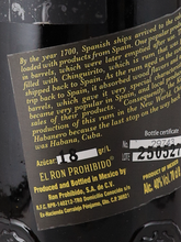 Load image into Gallery viewer, El Ron Prohibido 15 Year Old 700ml (Parallel Import) - image 7