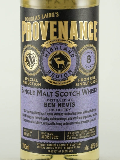 Provenance Ben Nevis 8 Year Old 2014