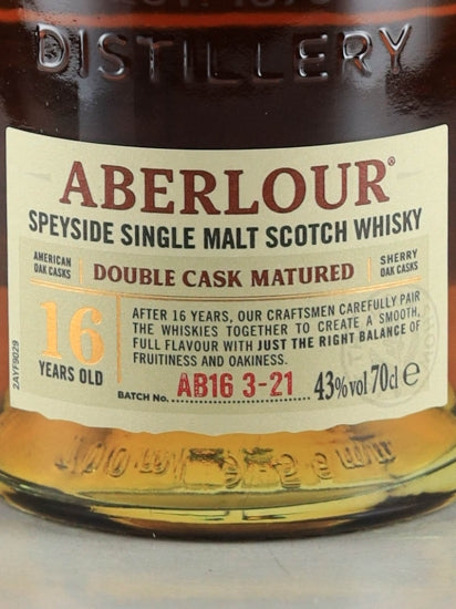 Aberlour 16 Year Old Double Cask Matured Batch 3-21
