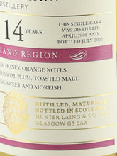 Load image into Gallery viewer, Old Malt Cask Fettercairn 14 Year Old 2008