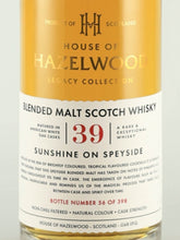 Load image into Gallery viewer, Legacy Collection Sunshine on Speyside 39 Year Old