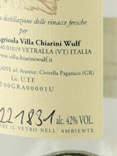Load image into Gallery viewer, Villa Chiarini Wulf Grappa Bianca