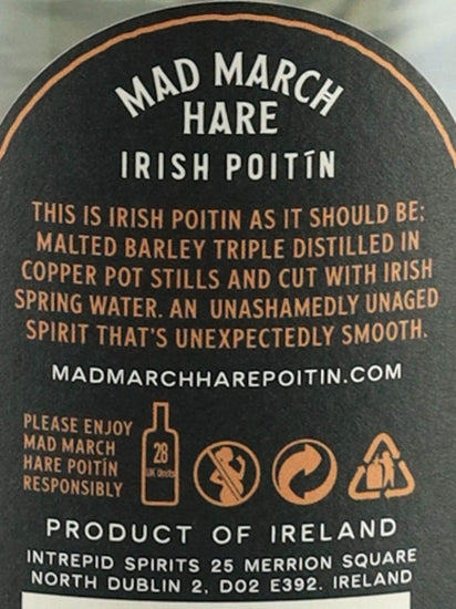 Mad March Hare Irish Poitin