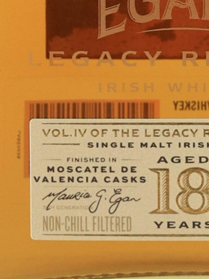 Egans Legacy Reserve IV 18 Year Old