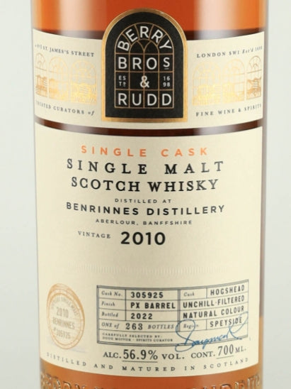 BB&R Benrinnes 12 Year Old 2010
