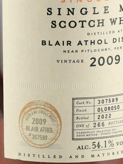 BB&R Blair Athol 13 Year Old 2009