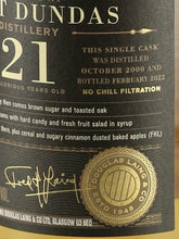 Load image into Gallery viewer, Old Particular Port Dundas 21 Year Old 2000