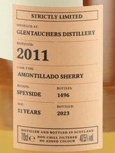 Load image into Gallery viewer, Carn Mor Strictly Limited Glentauchers 11 Year Old 2011