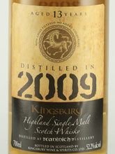 Load image into Gallery viewer, Kingsbury Gold Teaninich 13 Year Old 2009