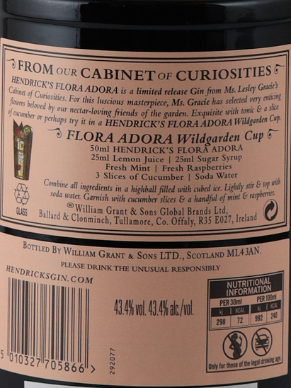 Hendrick's Flora Adora Gin