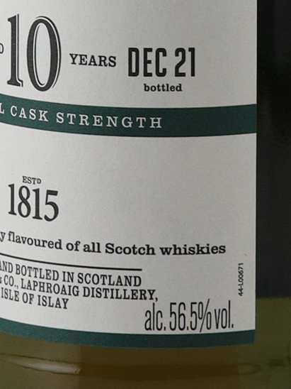 Laphroaig 10 Year Old Cask Strength Batch 15