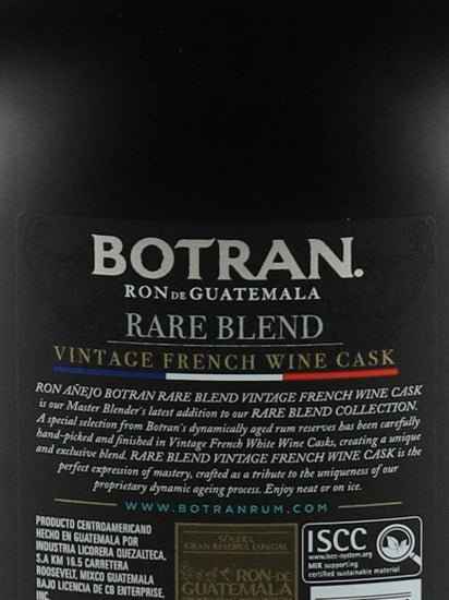 Ron Botran Vintage French Wine Cask