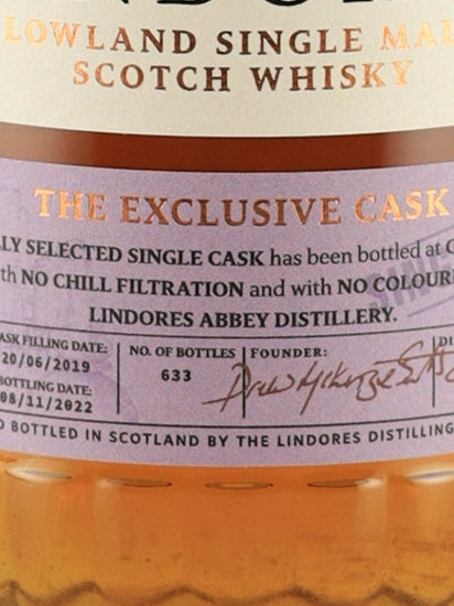 Lindores Single Malt 2019 Manzanilla Sherry Butt