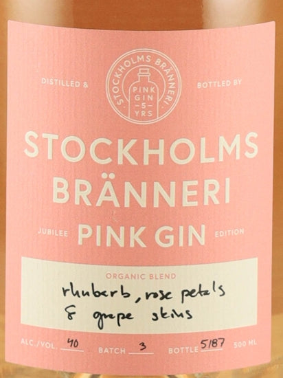 Stockholm Branneli Pink Gin