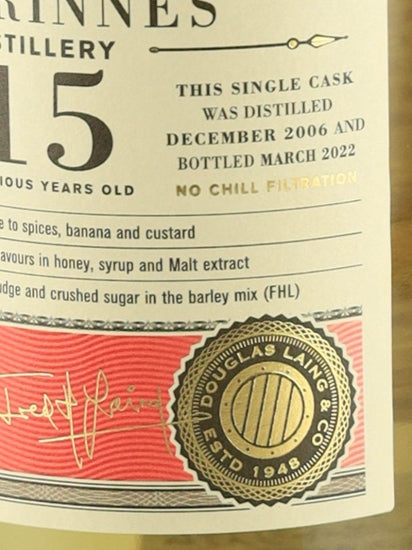Old Particular Benrinnes 15 Year Old 2006