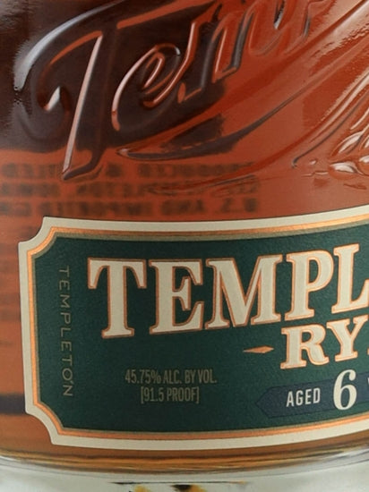 Templeton Rye 6 Year Old