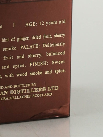 Macallan 12 Year Old Old Label 2013-10 Release