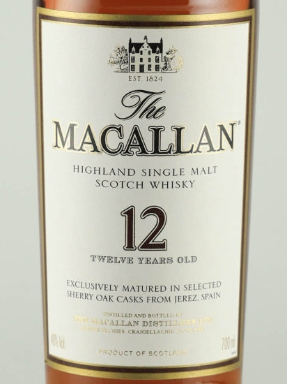 Macallan 12 Year Old Old Label 2013-10 Release