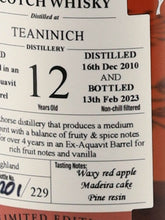 Load image into Gallery viewer, Lady of the Glen Teaninich 12 Year Old 2010