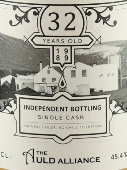 Old Alliance Balmenach 32 Year Old 1989