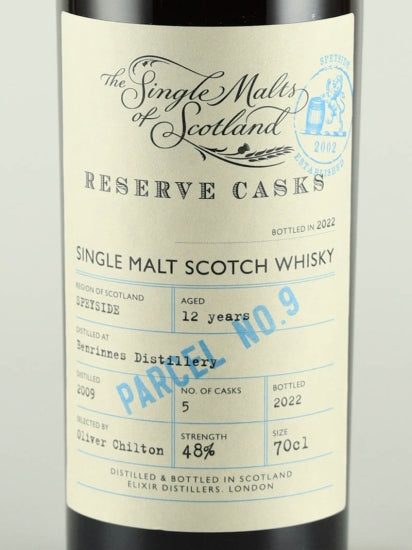 The Single Malts of Scotland Reserve Cask Benrinnes 12 Year Old 2009