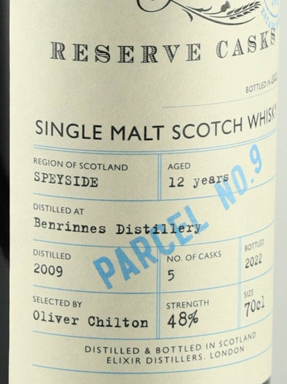 The Single Malts of Scotland Reserve Cask Benrinnes 12 Year Old 2009