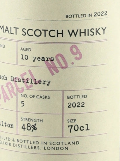 The Single Malts of Scotland Reserve Cask Glen Garioch 10 Year Old 2012