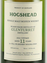 Load image into Gallery viewer, Hogshead Indie Glenturret 11 Year Old 2011