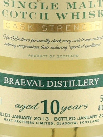 Hart Brothers Finest Collection Braeval 10 Year Old 2013