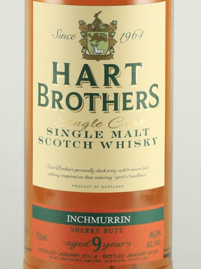 Hart Brothers Finest Collection Inchmurrin 9 Year Old 2014