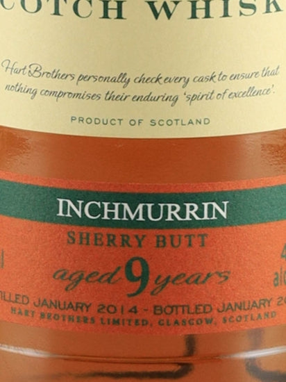 Hart Brothers Finest Collection Inchmurrin 9 Year Old 2014