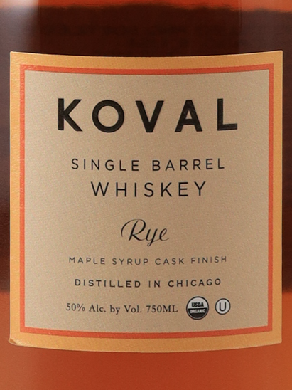 Koval Rye Maple Syrup Cask Finish