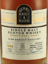Load image into Gallery viewer, BB&amp;R Exceptional Cask Glen Garioch 34 Year Old 1988