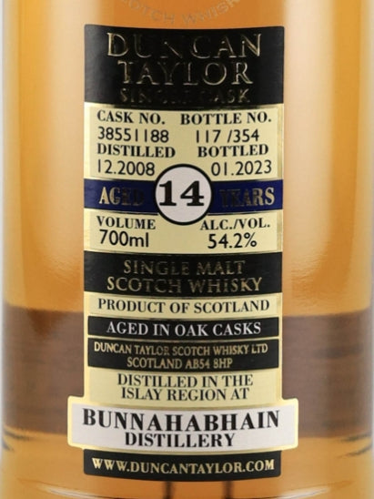 Duncan Taylor Single Cask Bunnahabhain 14 Year Old 2008