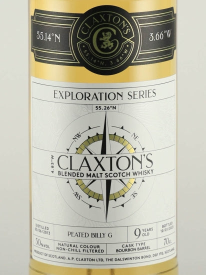 Claxton's Exploration Peated Billy G 9 Year Old
