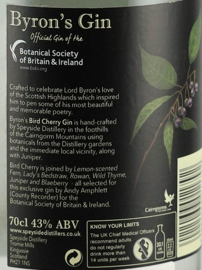 Byrons Gin Bird Cherry