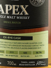 Load image into Gallery viewer, M&amp;H Apex Ex Rye Whisky Cask