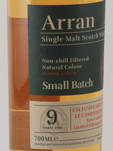 Load image into Gallery viewer, Arran Small Batch 9 Year Old Rum Cask Finish