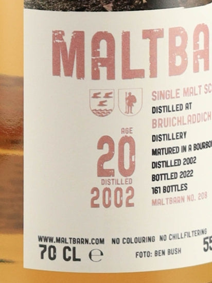 Maltbarn Bruichladdich 20 Year Old 2002