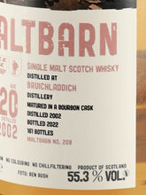 Load image into Gallery viewer, Maltbarn Bruichladdich 20 Year Old 2002