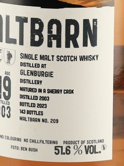 Maltbarn Glenburgie 19 Year Old 2003