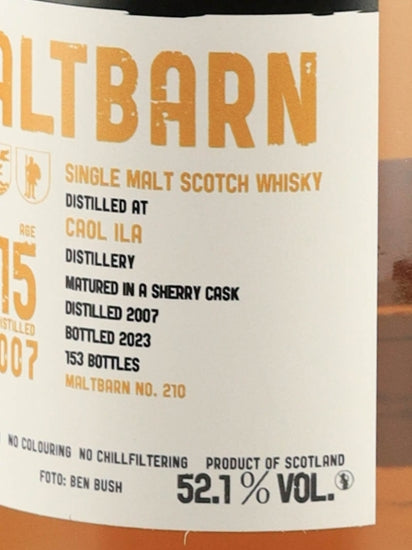 Maltbarn Caol Ila 15 Year Old 2007