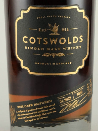 Cotswolds Hearts and Crafts No.3 Rum Cask